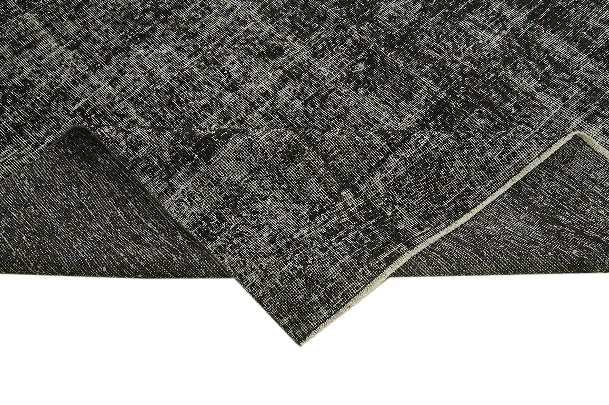 6 x 9 Black Overdyed Rug - 5941