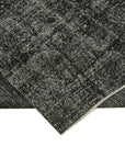 6 x 9 Black Overdyed Rug - 5941