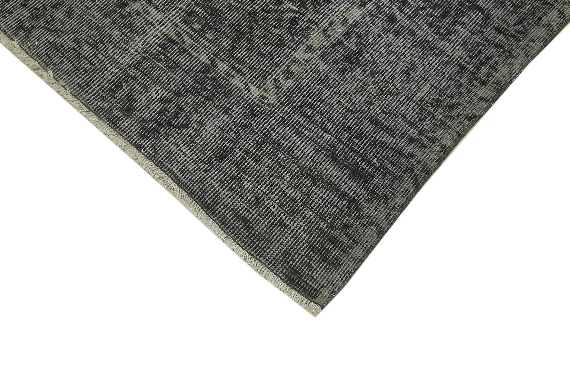 6 x 10 Black Overdyed Rug - 5943