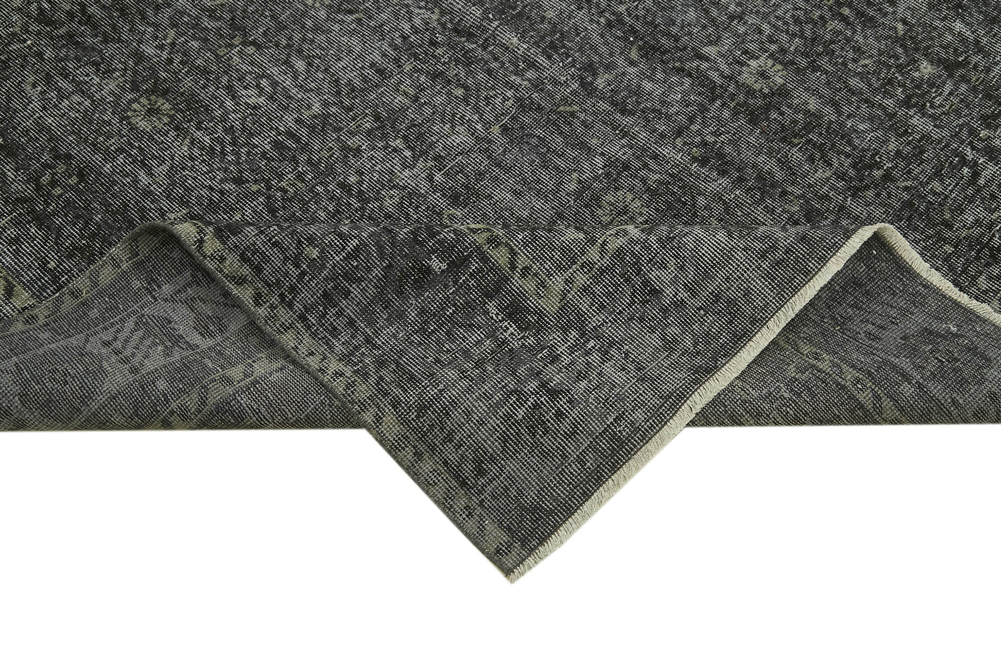 6 x 10 Black Overdyed Rug - 5943