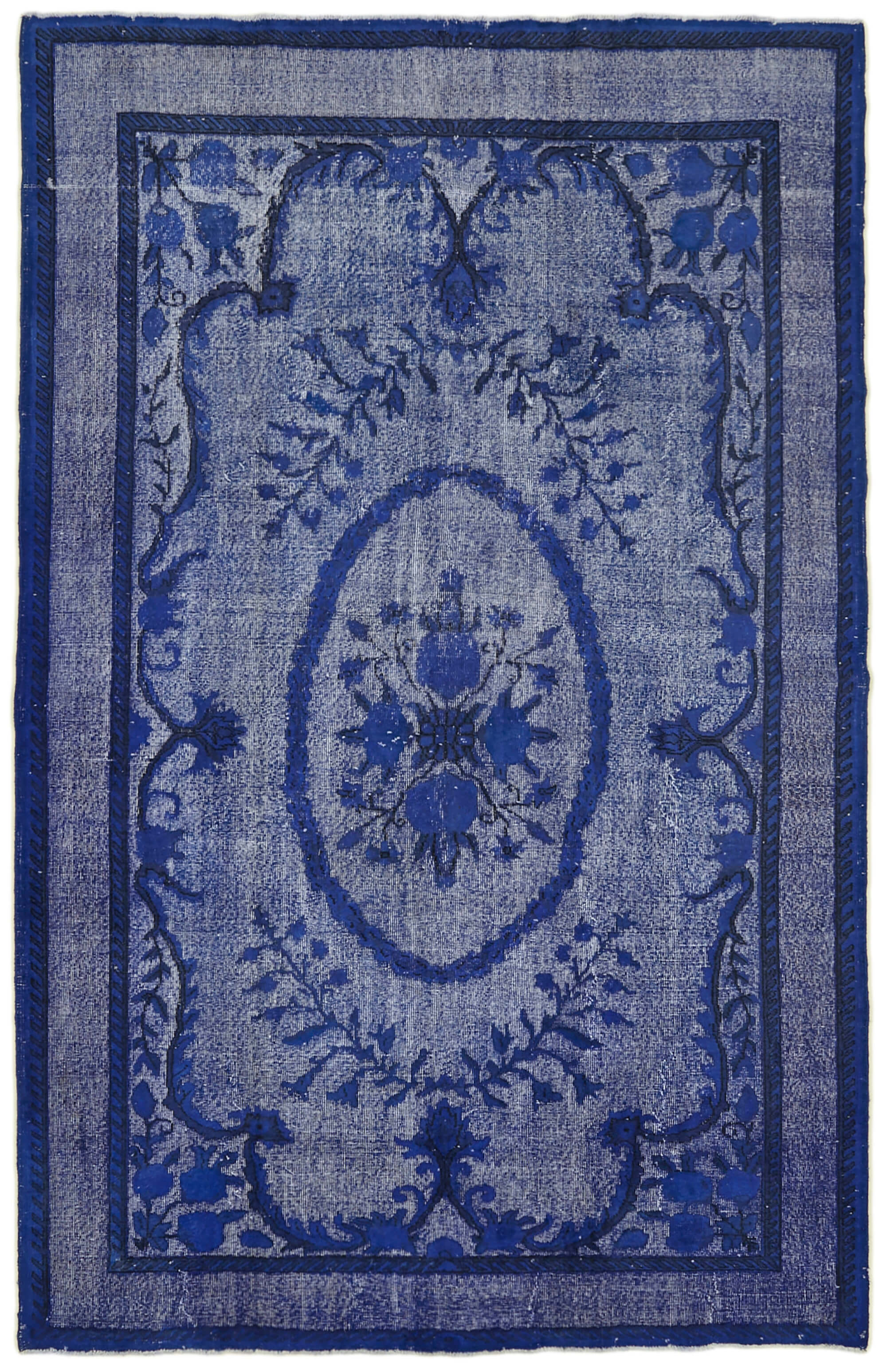 7 x 11 Blue Over Dyed Rug - 5944