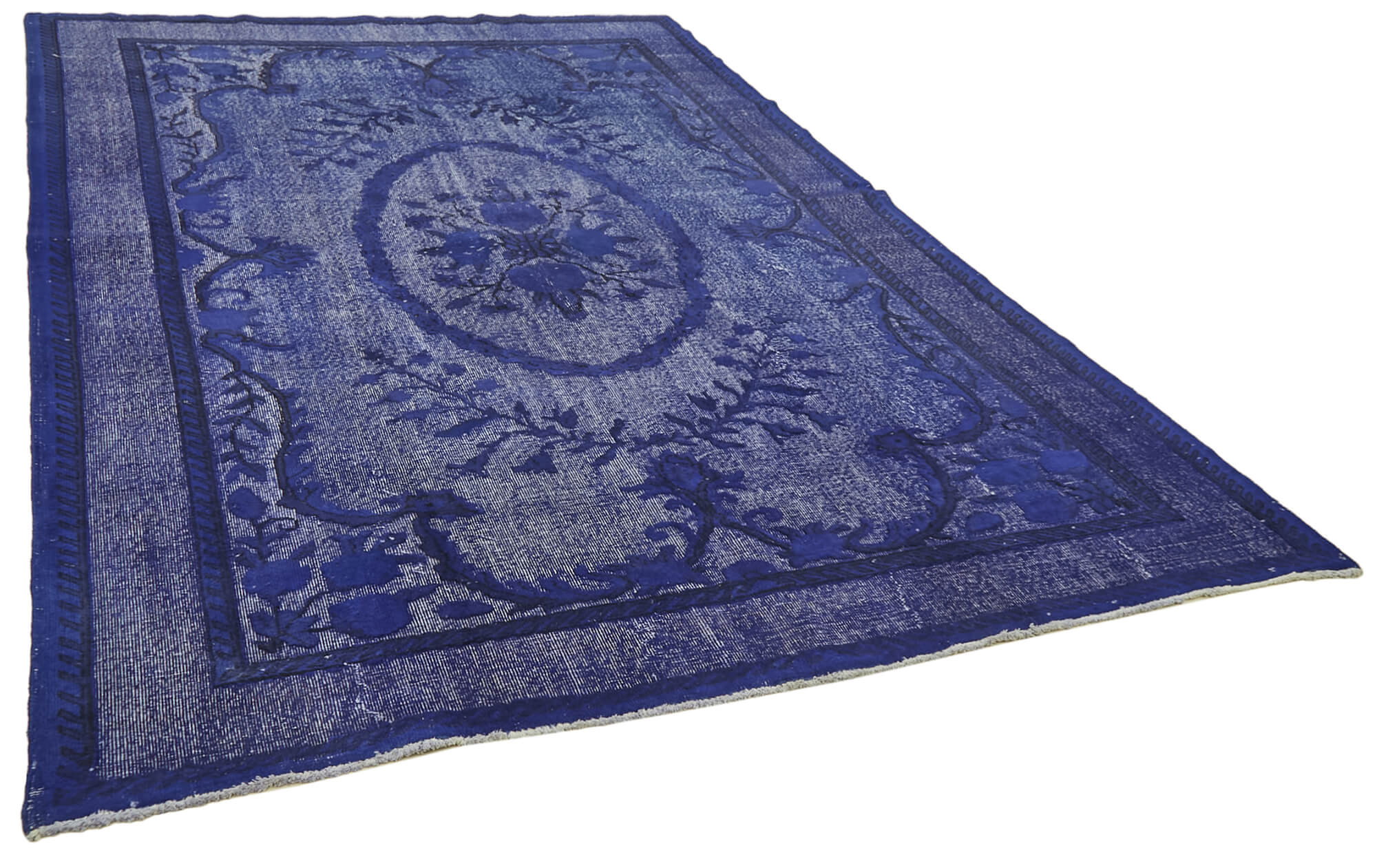 7 x 11 Blue Over Dyed Rug - 5944