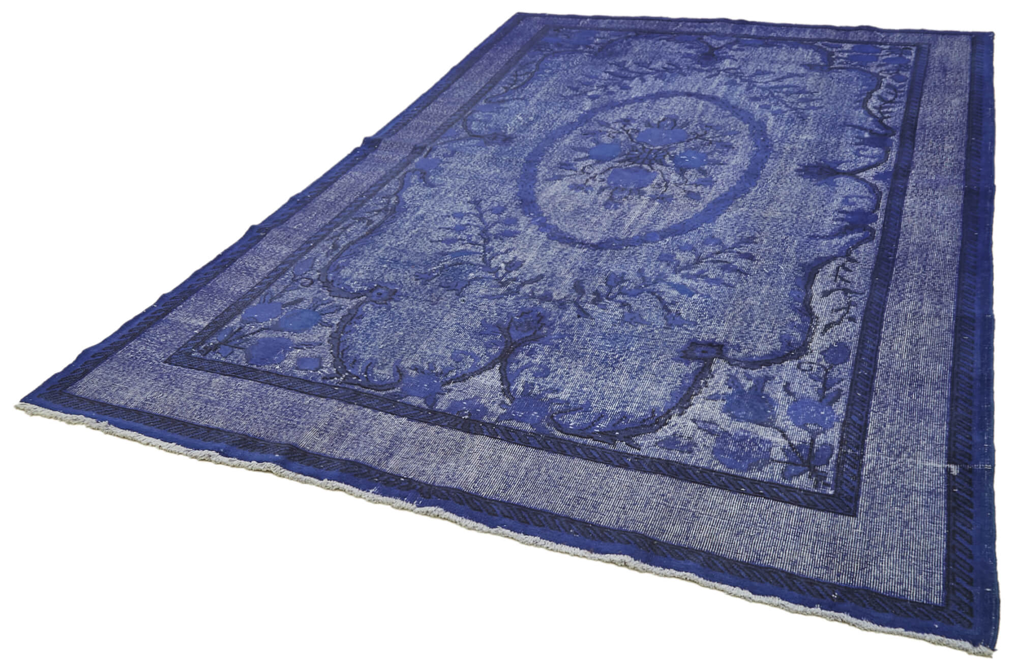 7 x 11 Blue Over Dyed Rug - 5944