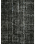 7 x 10 Black Overdyed Rug - 5945