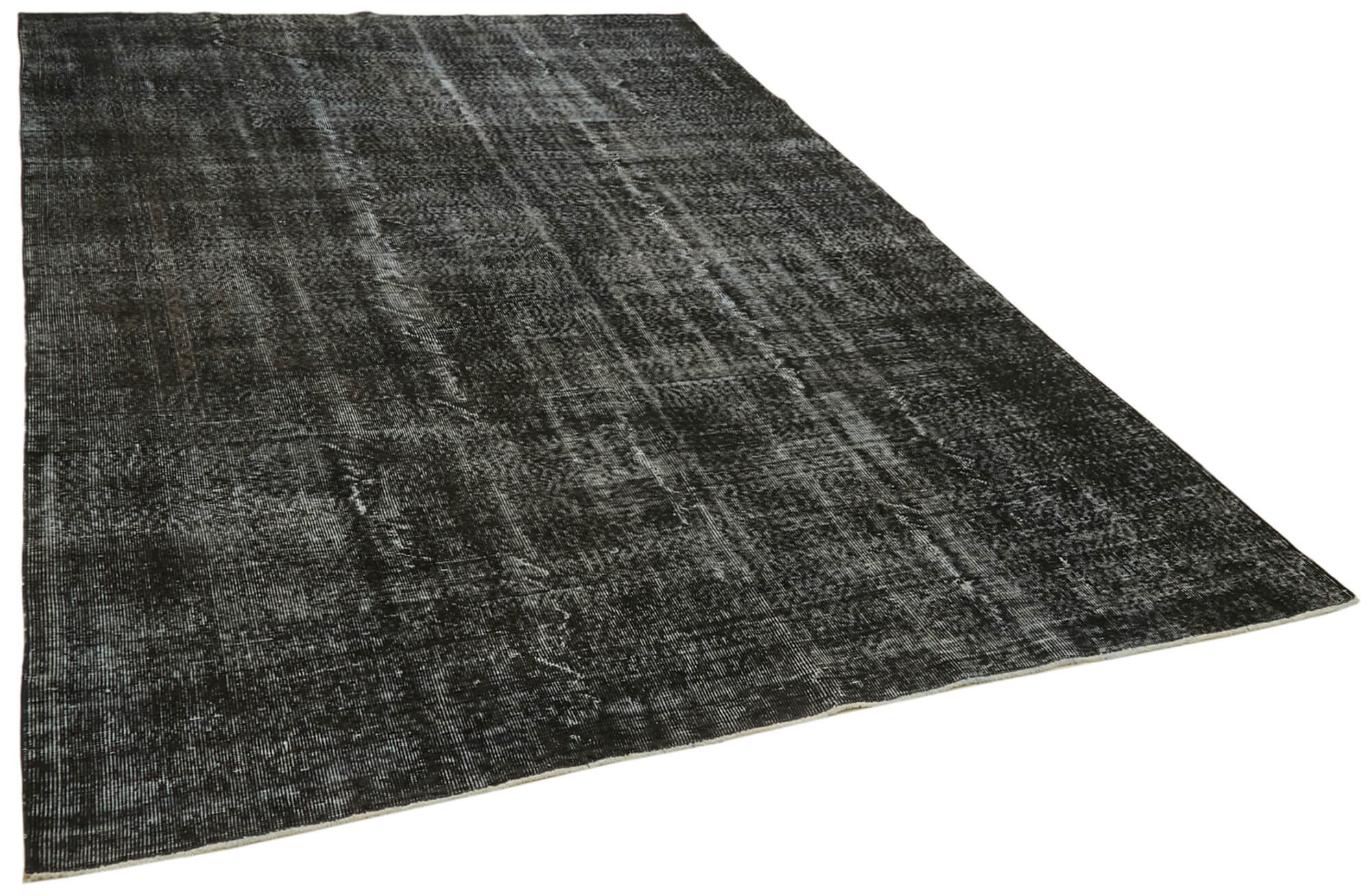 7 x 10 Black Overdyed Rug - 5945