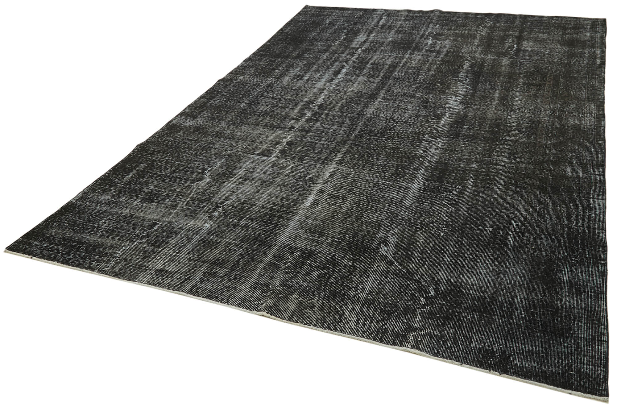 7 x 10 Black Overdyed Rug - 5945