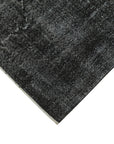 7 x 10 Black Overdyed Rug - 5945