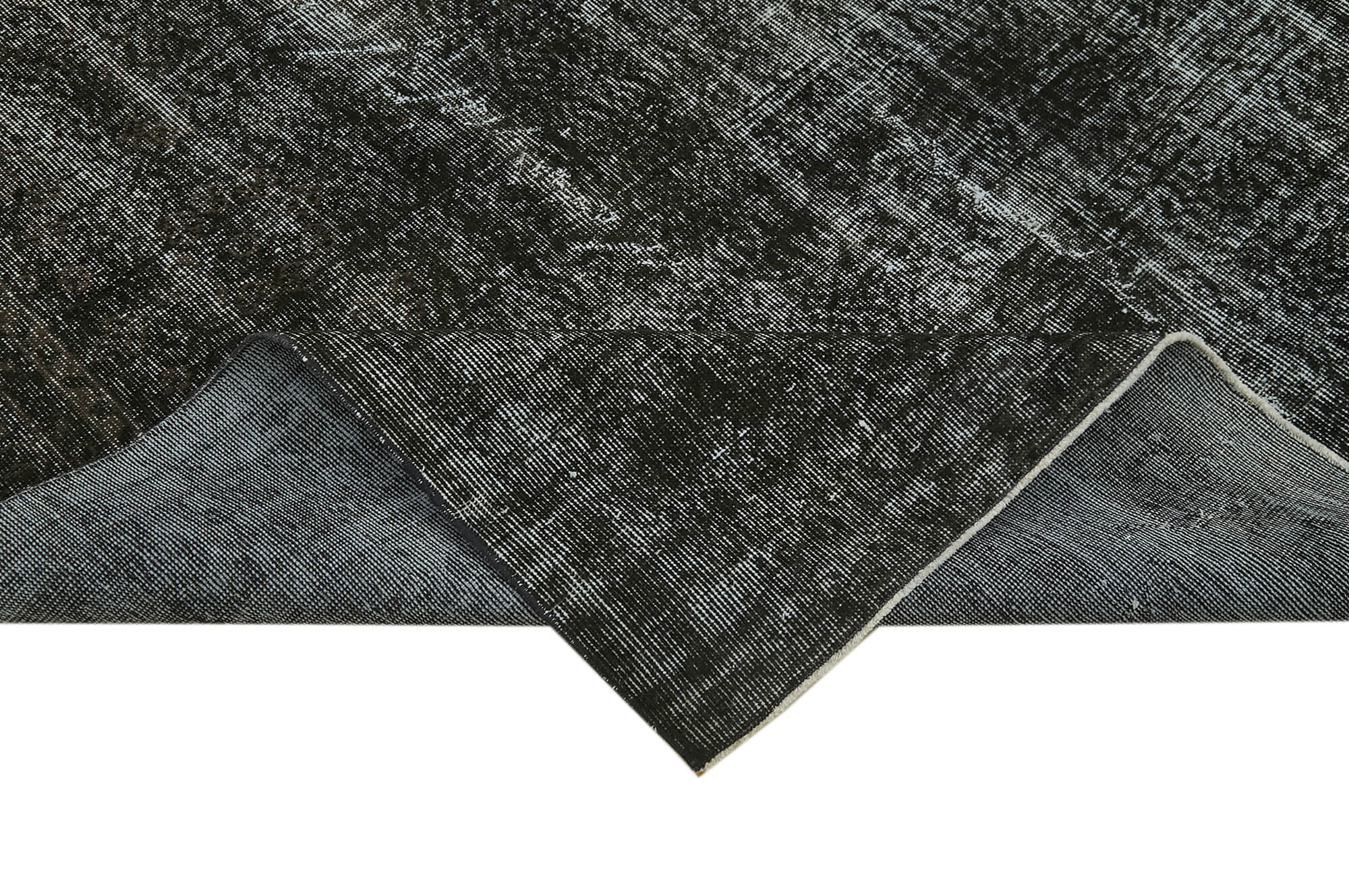 7 x 10 Black Overdyed Rug - 5945