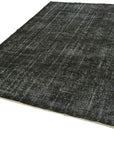 7 x 10 Black Overdyed Rug - 5946