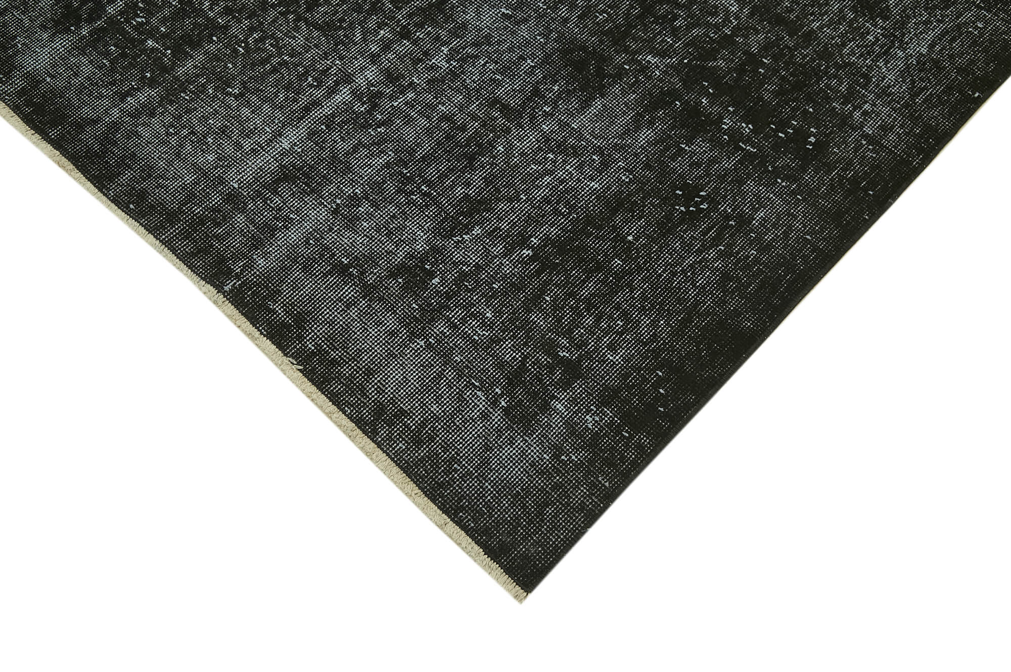 7 x 10 Black Overdyed Rug - 5946