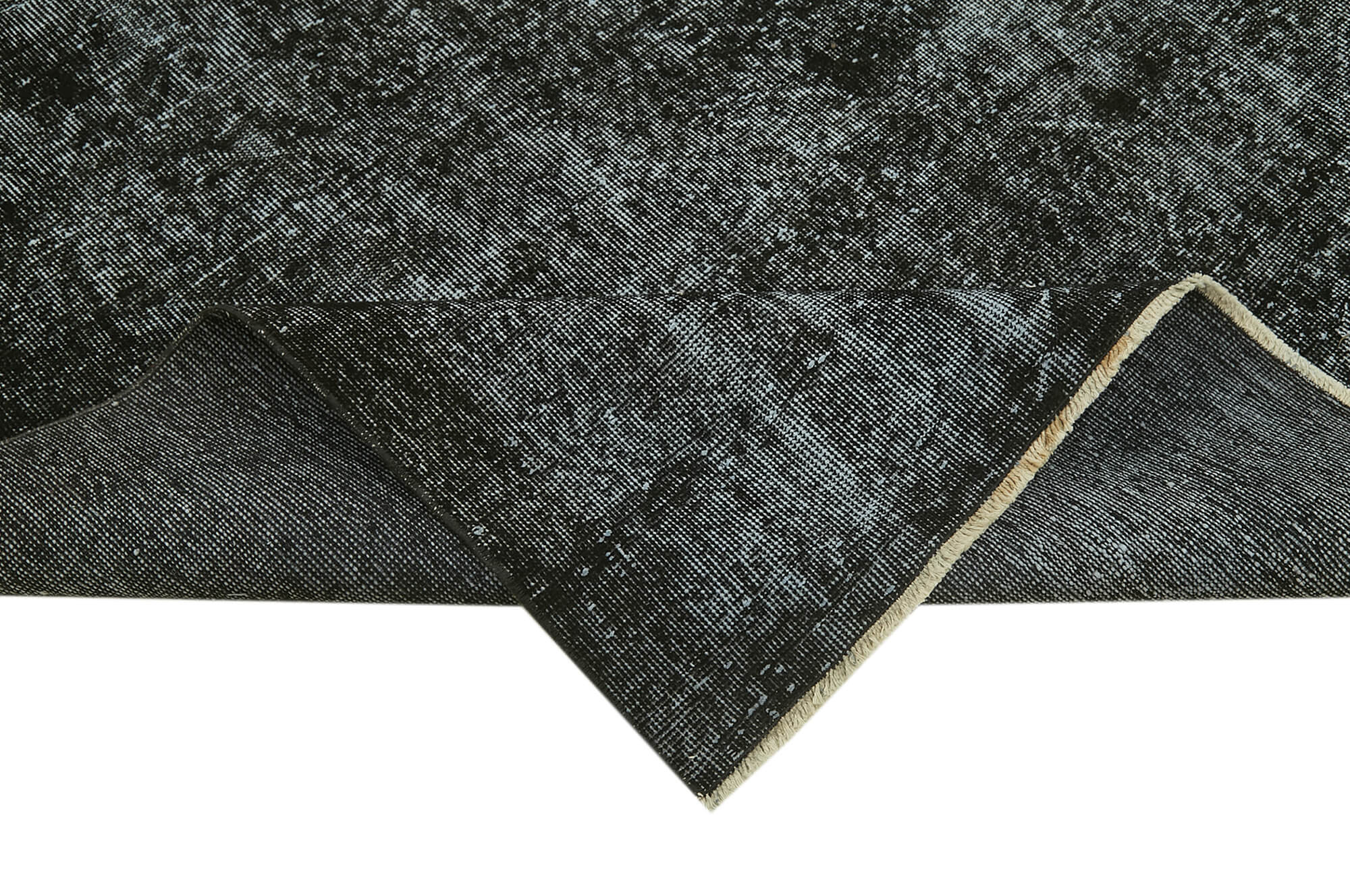 7 x 10 Black Overdyed Rug - 5946