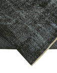 7 x 10 Black Overdyed Rug - 5946