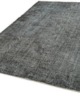 7 x 11 Black Overdyed Rug - 5947