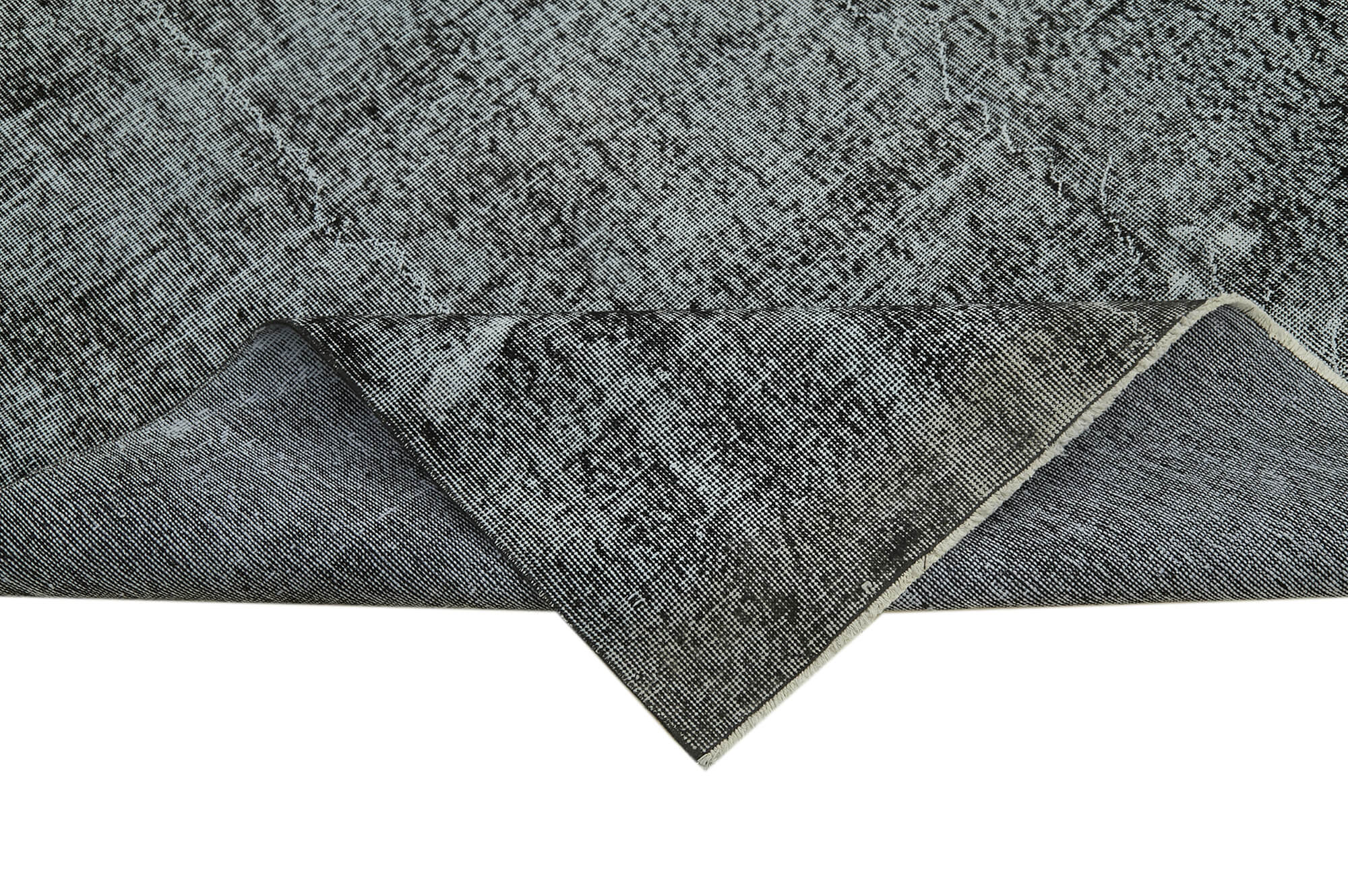 7 x 11 Black Overdyed Rug - 5947