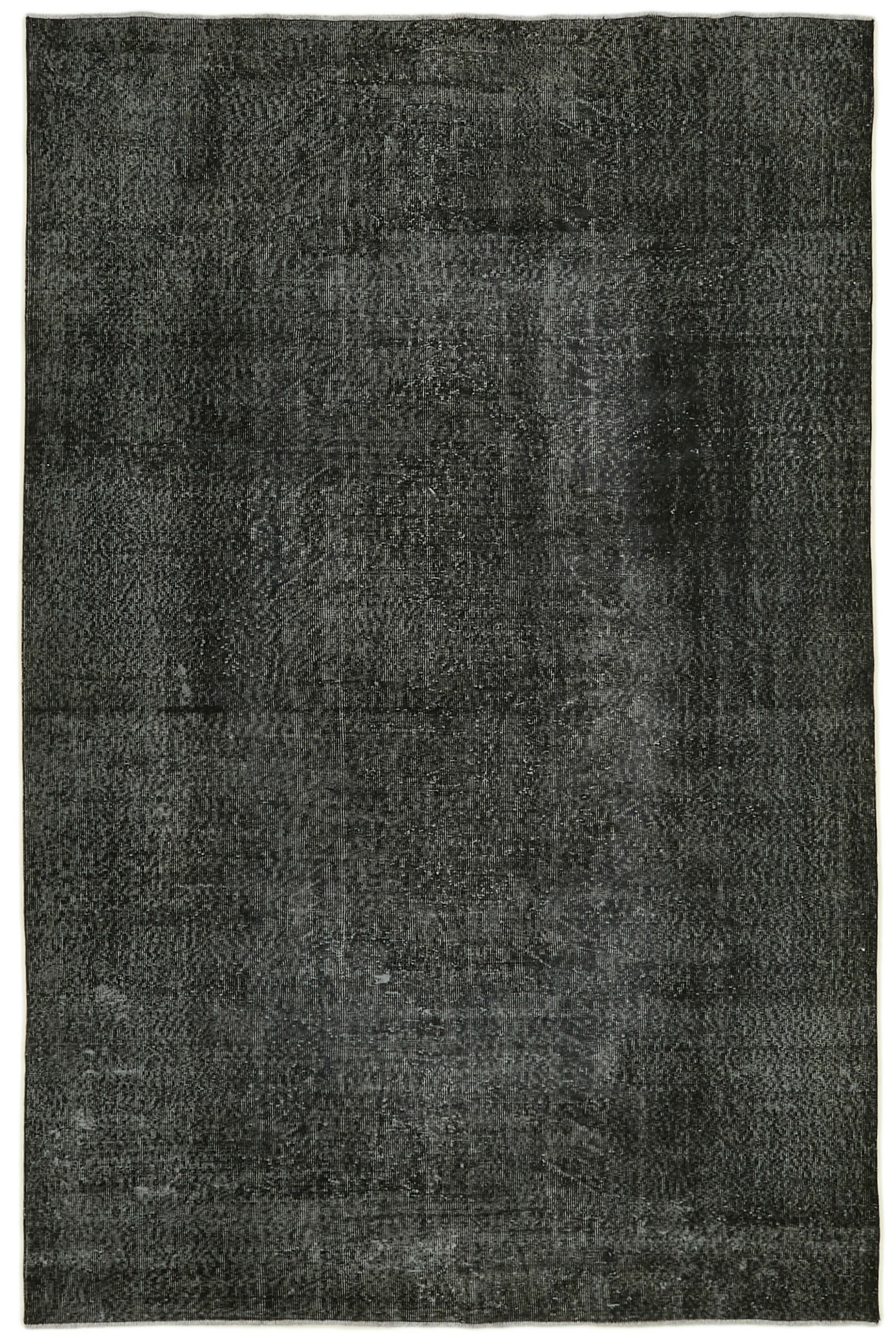 7 x 10 Black Overdyed Rug - 5949