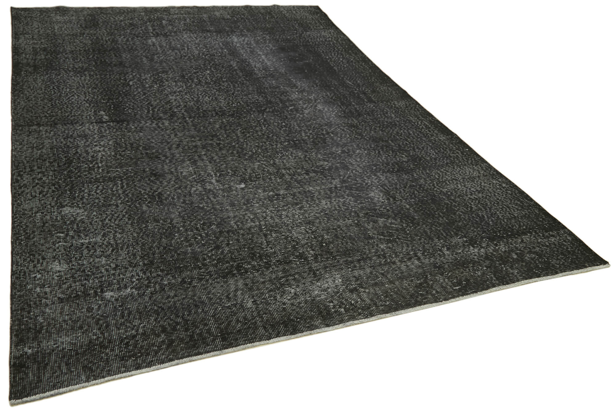 7 x 10 Black Overdyed Rug - 5949