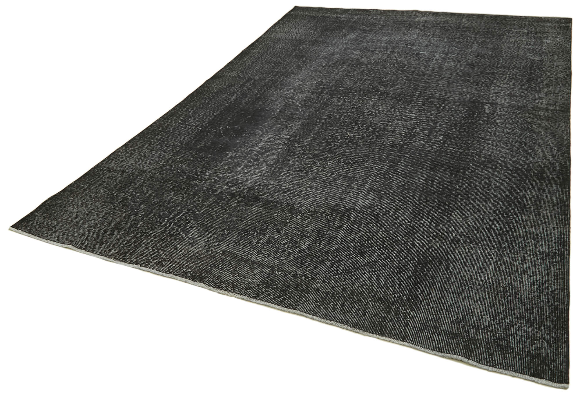 7 x 10 Black Overdyed Rug - 5949