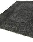 7 x 10 Black Overdyed Rug - 5949