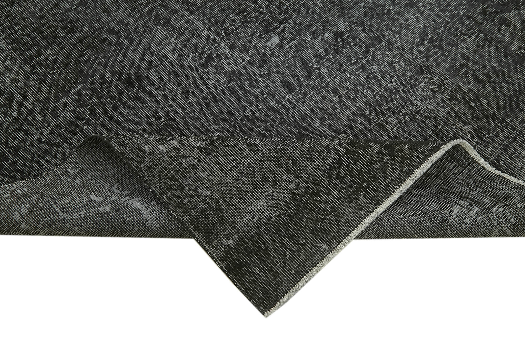 7 x 10 Black Overdyed Rug - 5949