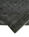 7 x 10 Black Overdyed Rug - 5949