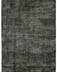 7 x 10 Black Overdyed Rug - 5951