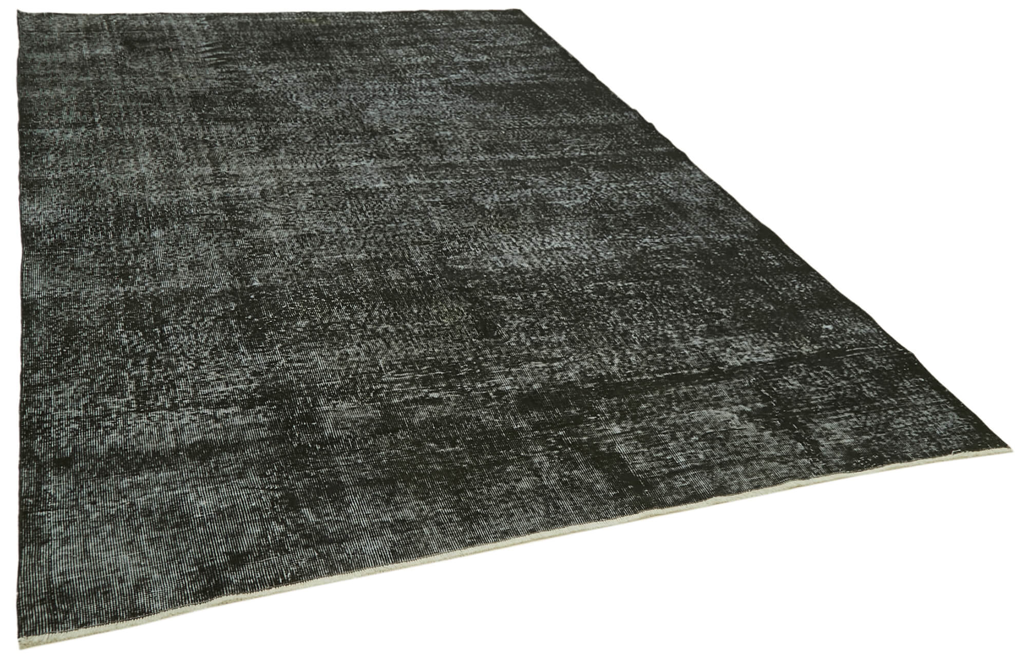 7 x 10 Black Overdyed Rug - 5951