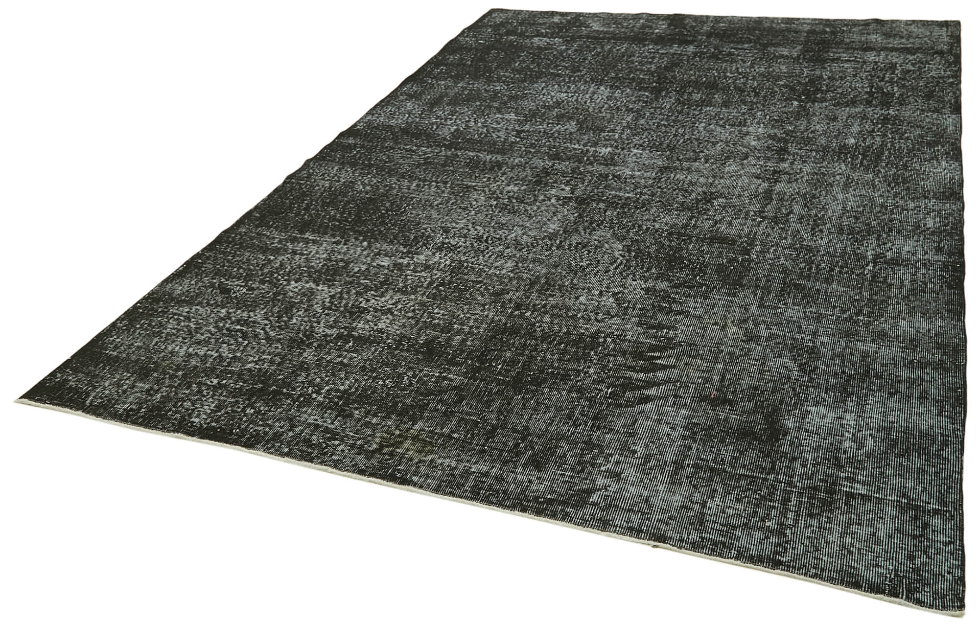 7 x 10 Black Overdyed Rug - 5951