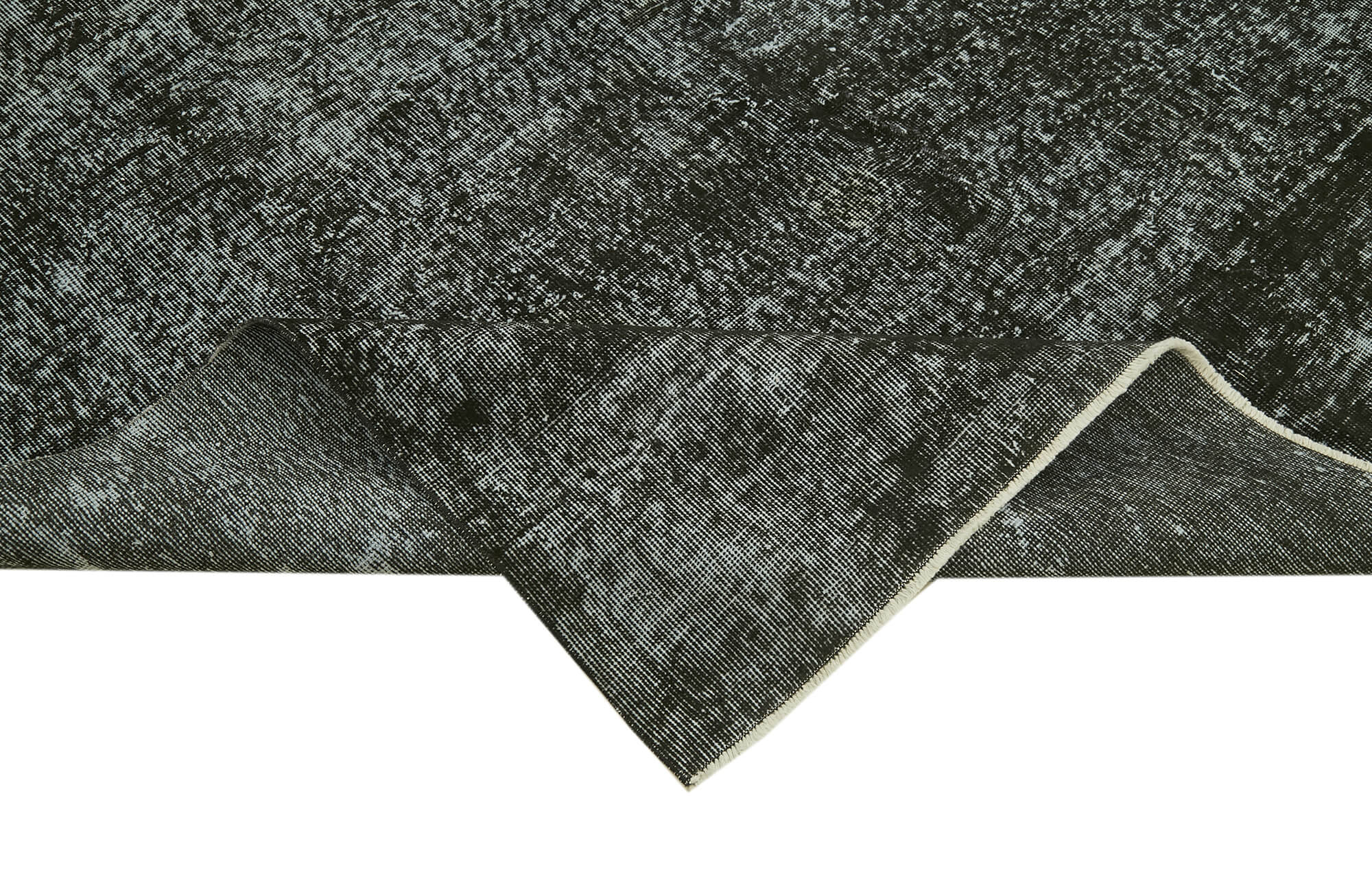 7 x 10 Black Overdyed Rug - 5951