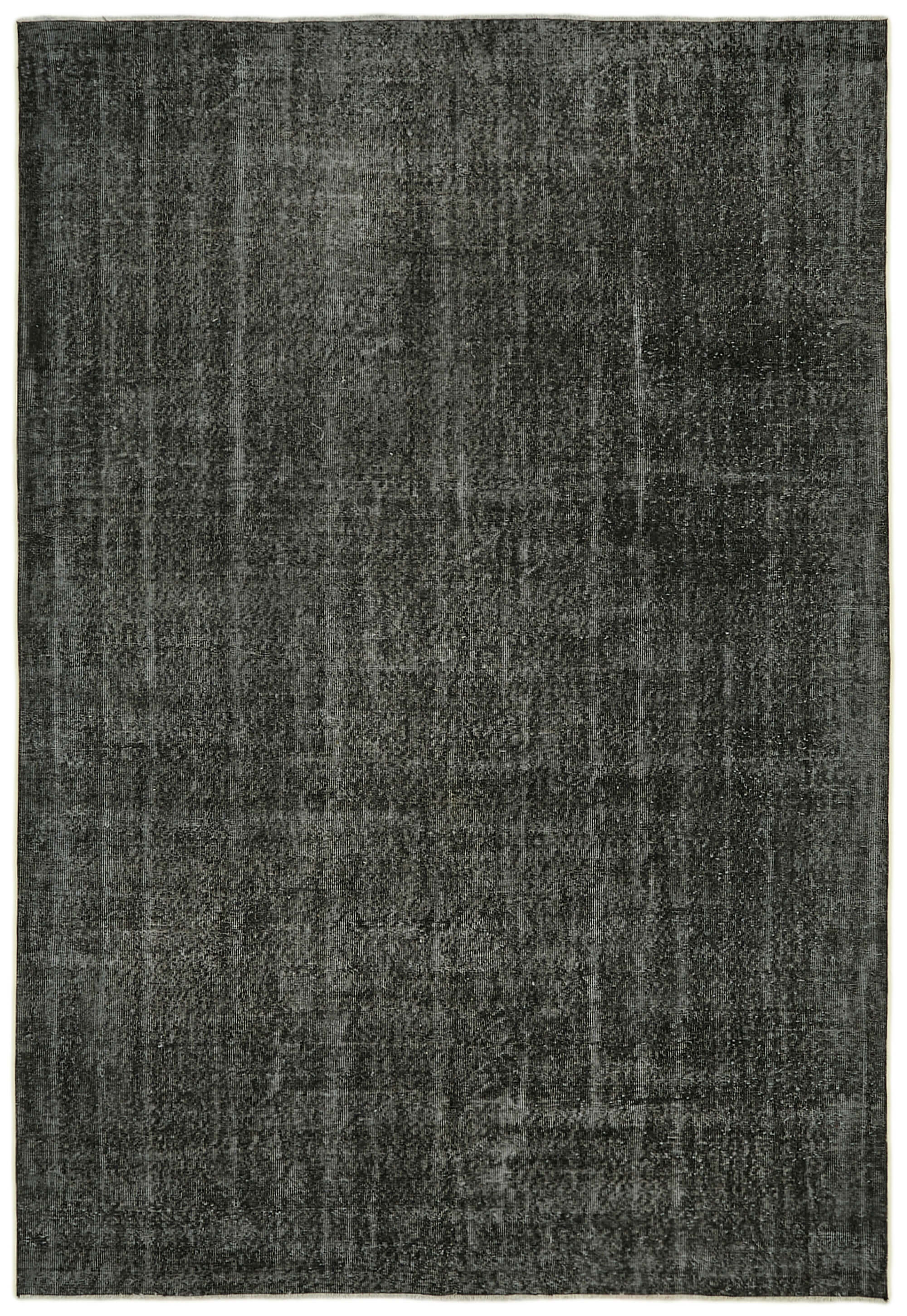 7 x 10 Black Overdyed Rug - 5952