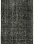 7 x 10 Black Overdyed Rug - 5952