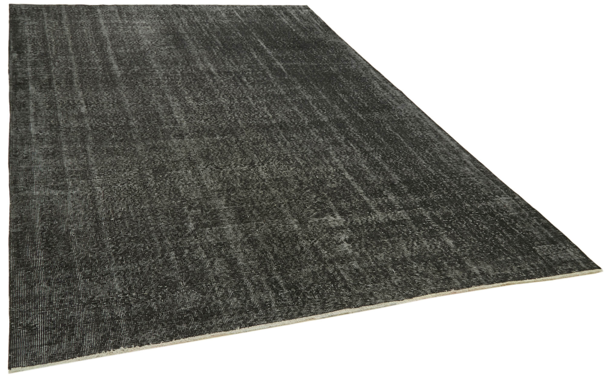 7 x 10 Black Overdyed Rug - 5952