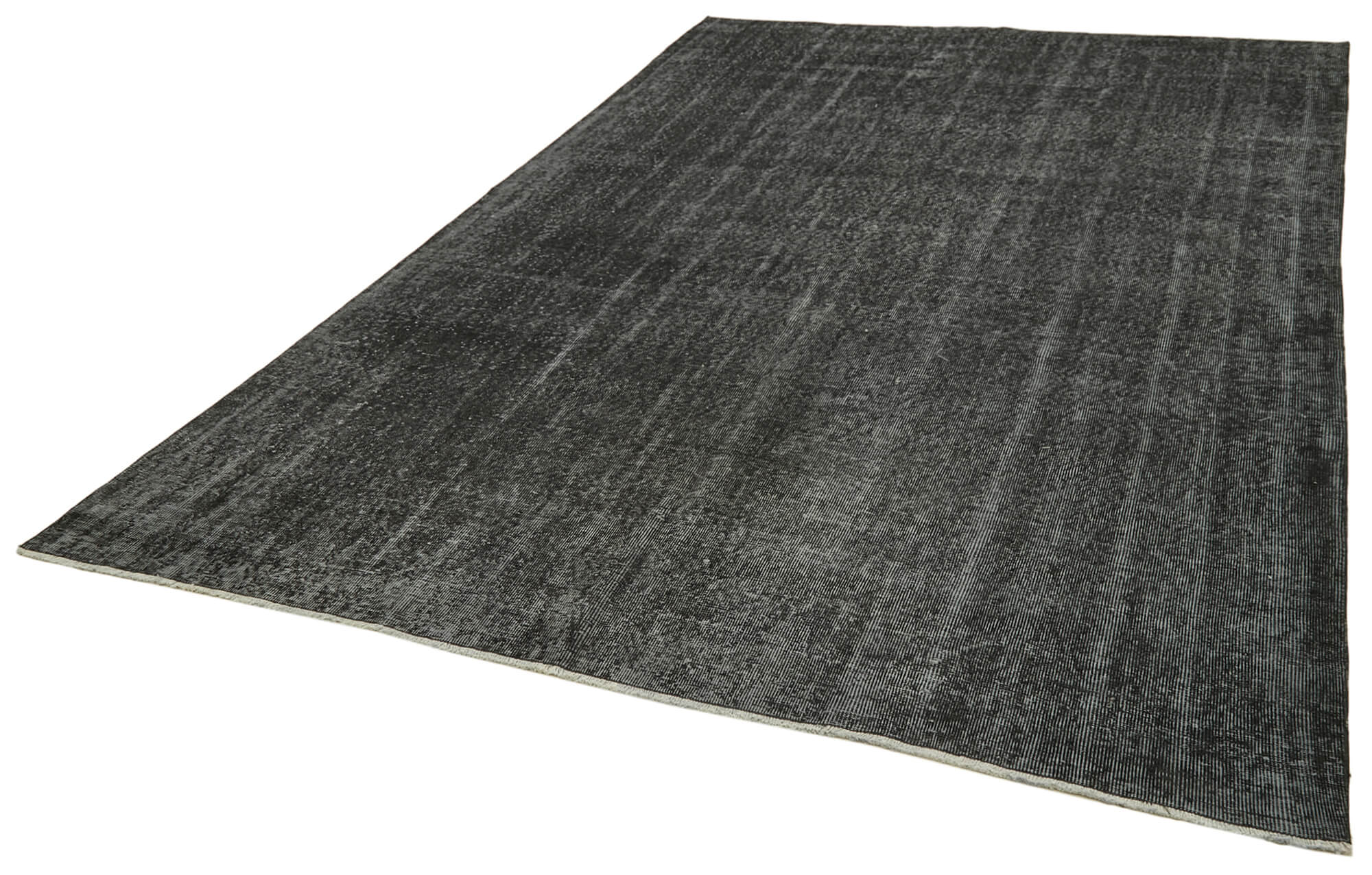 7 x 10 Black Overdyed Rug - 5952