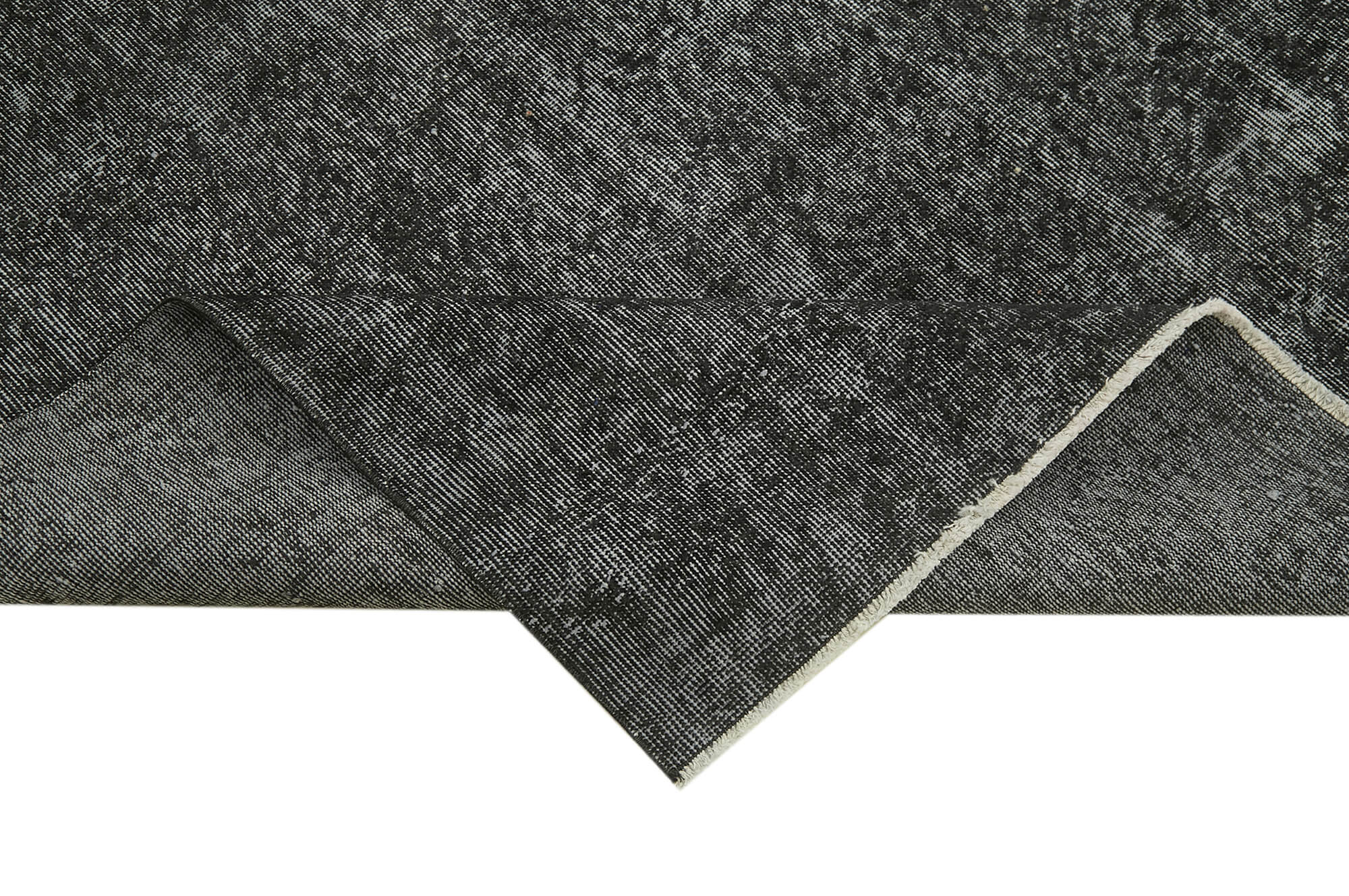 7 x 10 Black Overdyed Rug - 5952