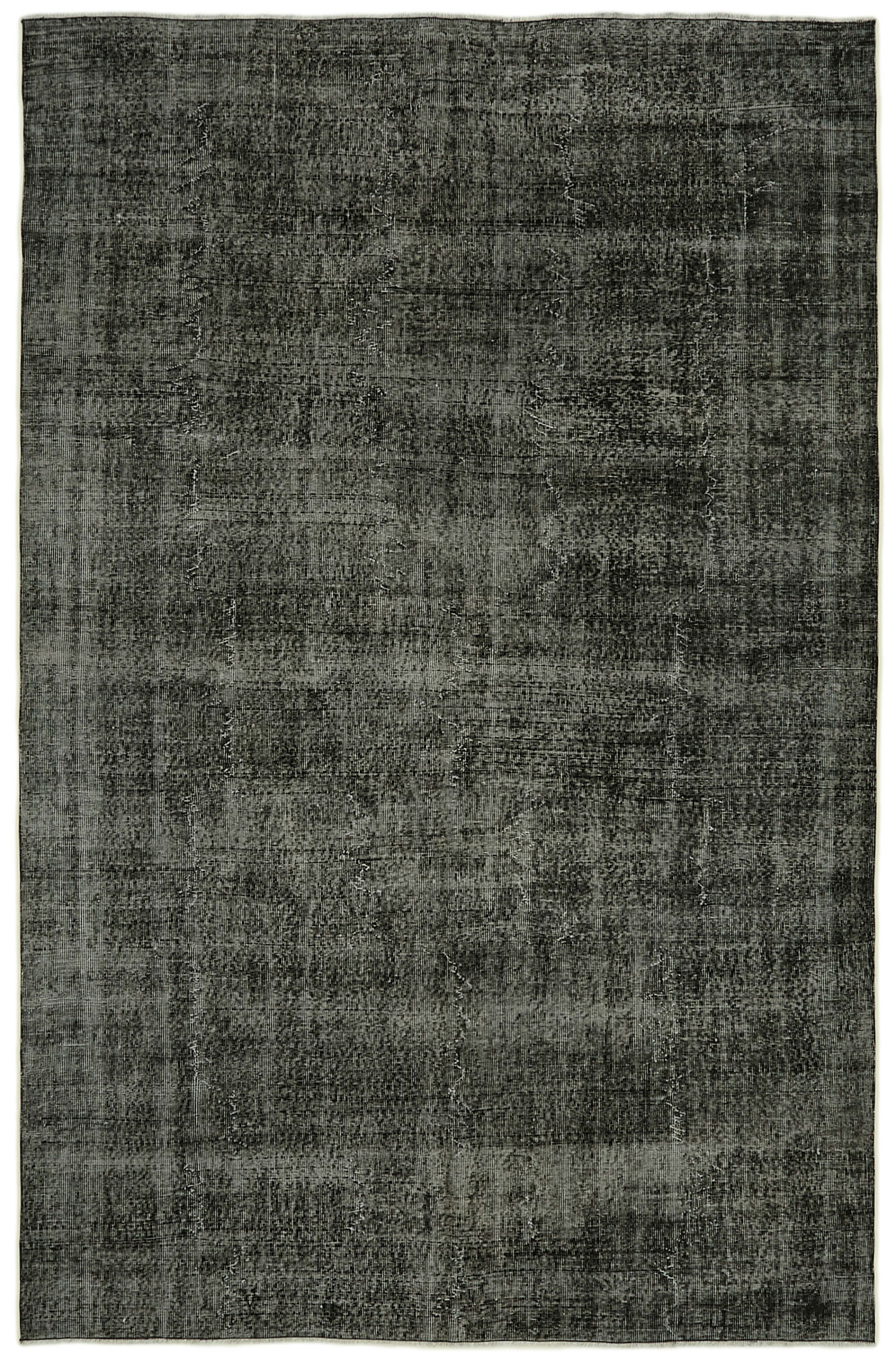 7 x 11 Black Overdyed Rug - 5953