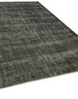 7 x 11 Black Overdyed Rug - 5953