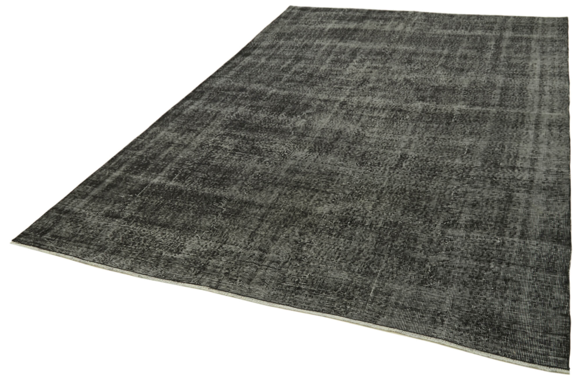 7 x 11 Black Overdyed Rug - 5953