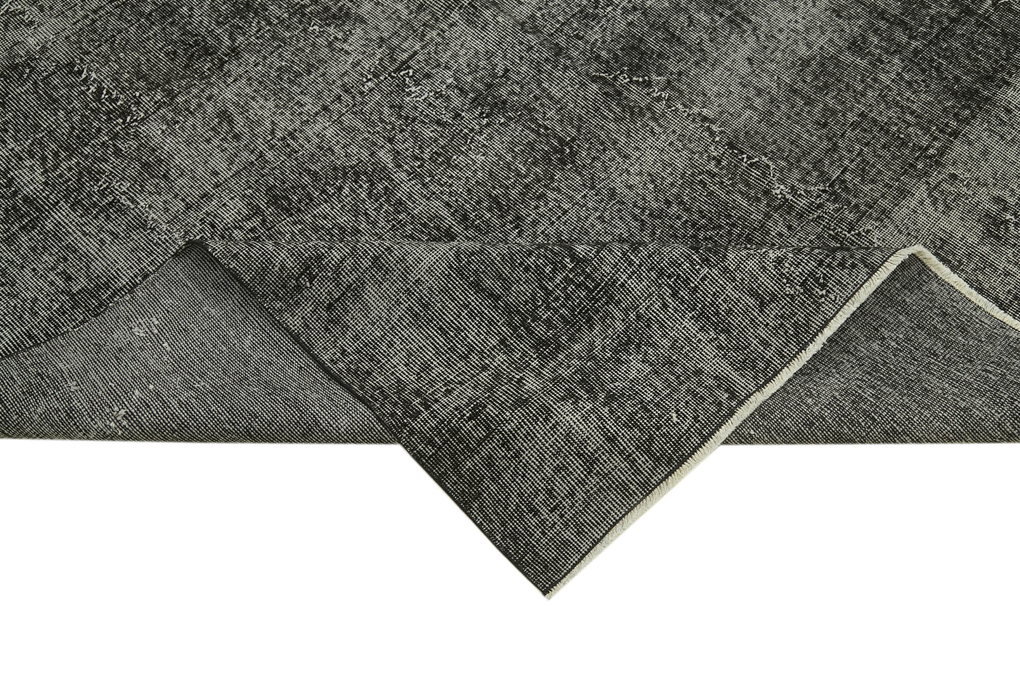 7 x 11 Black Overdyed Rug - 5953