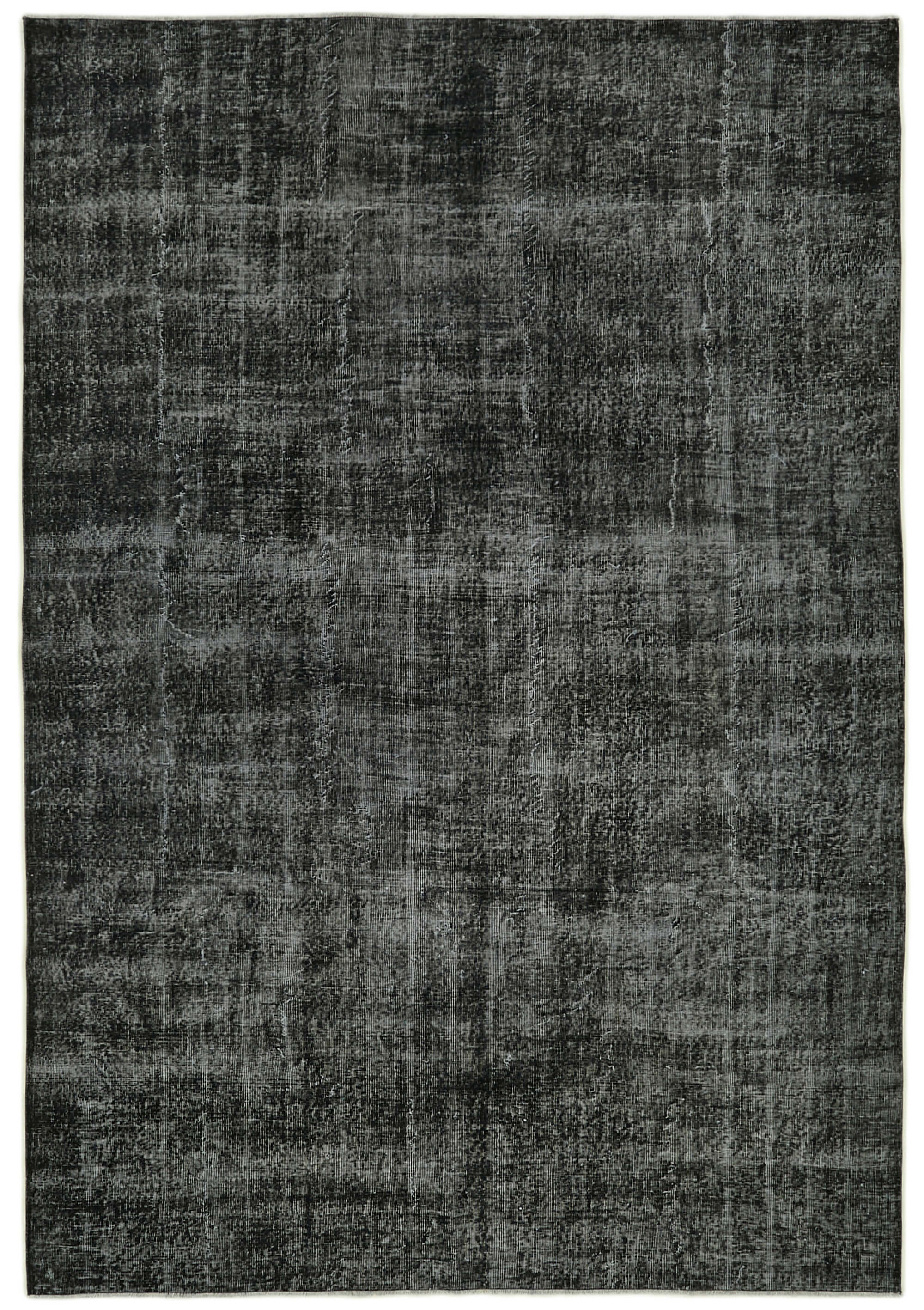 7 x 10 Black Overdyed Rug - 5954