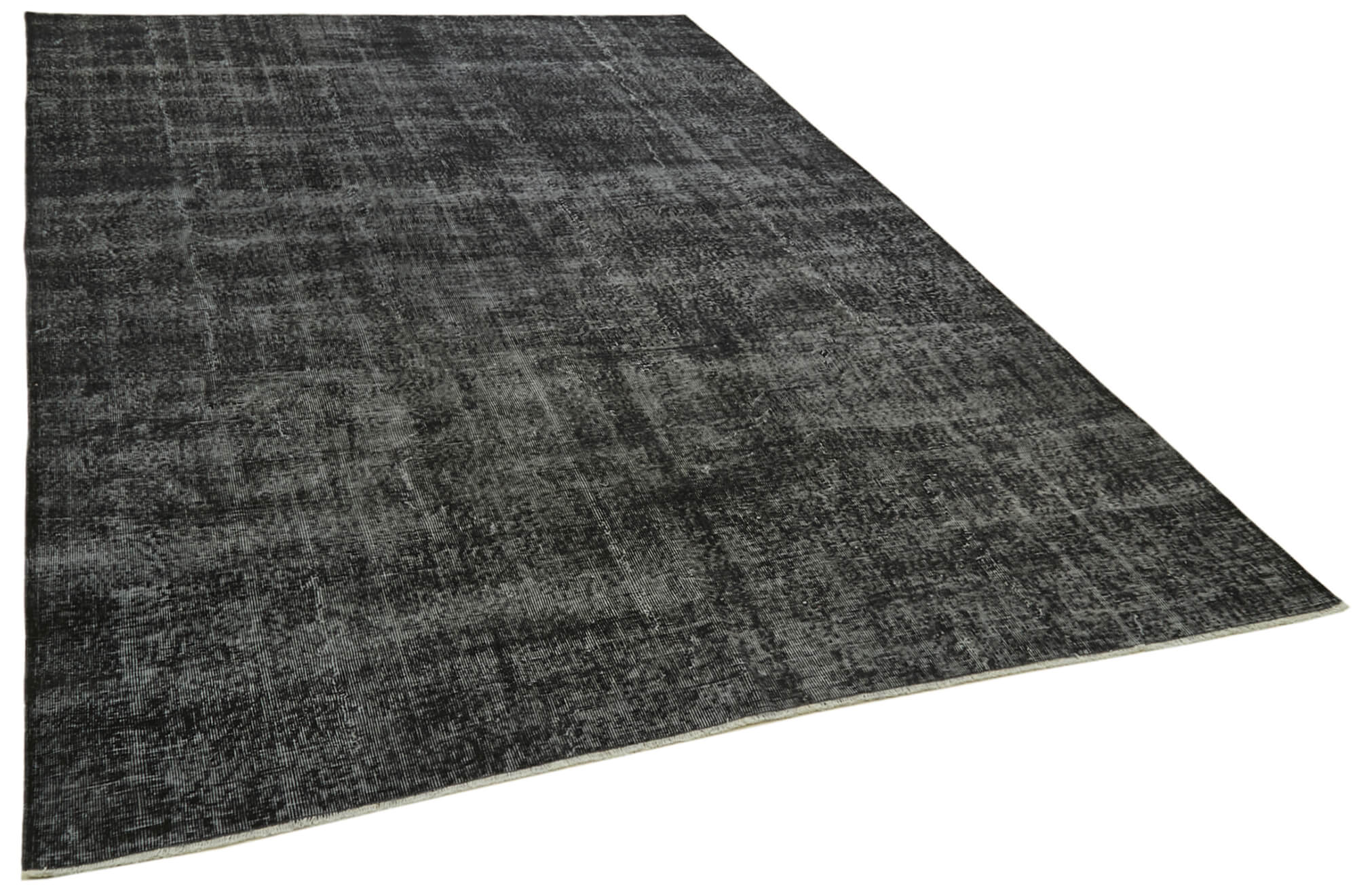 7 x 10 Black Overdyed Rug - 5954