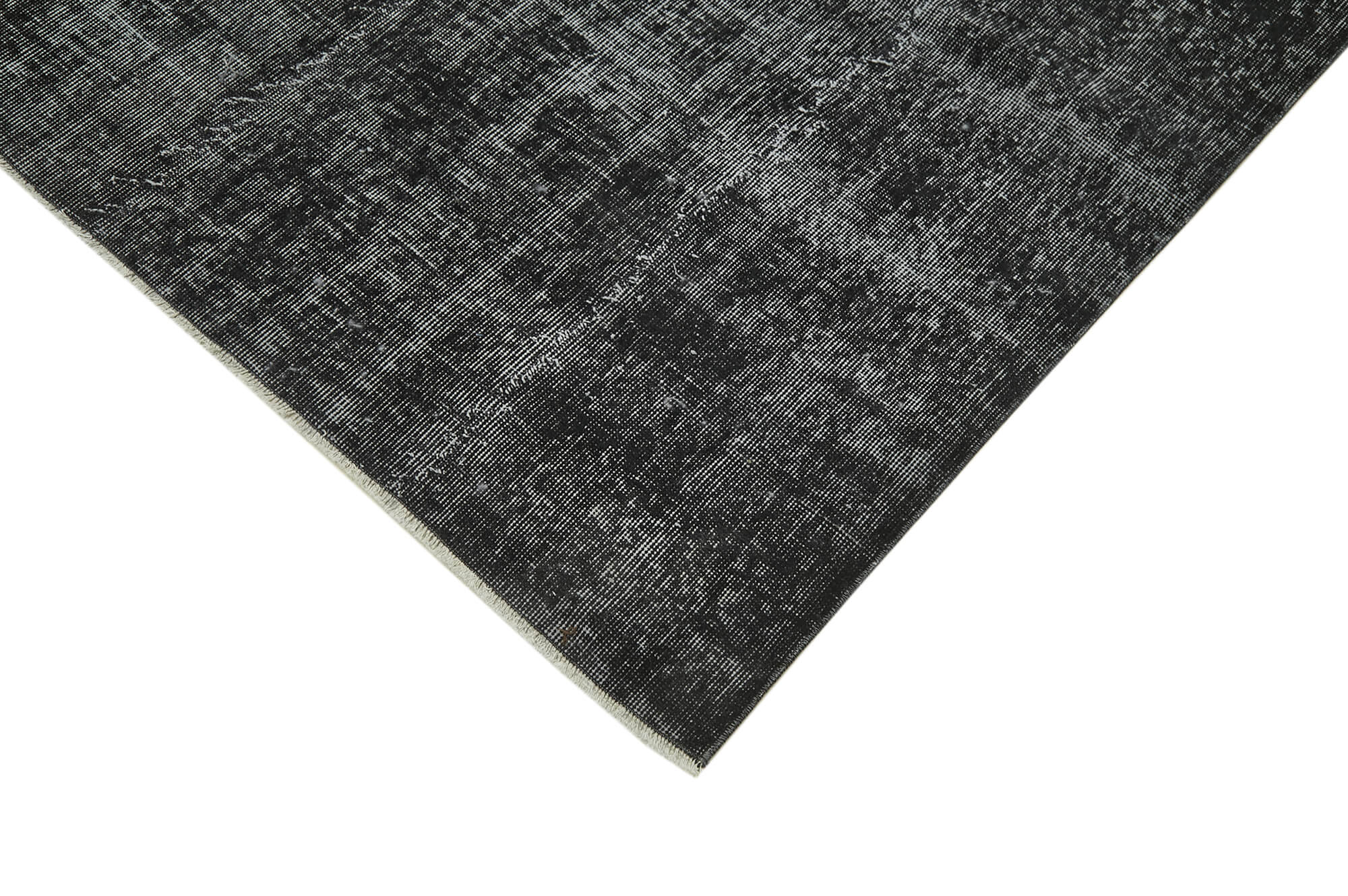 7 x 10 Black Overdyed Rug - 5954