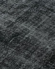 7 x 10 Black Overdyed Rug - 5954