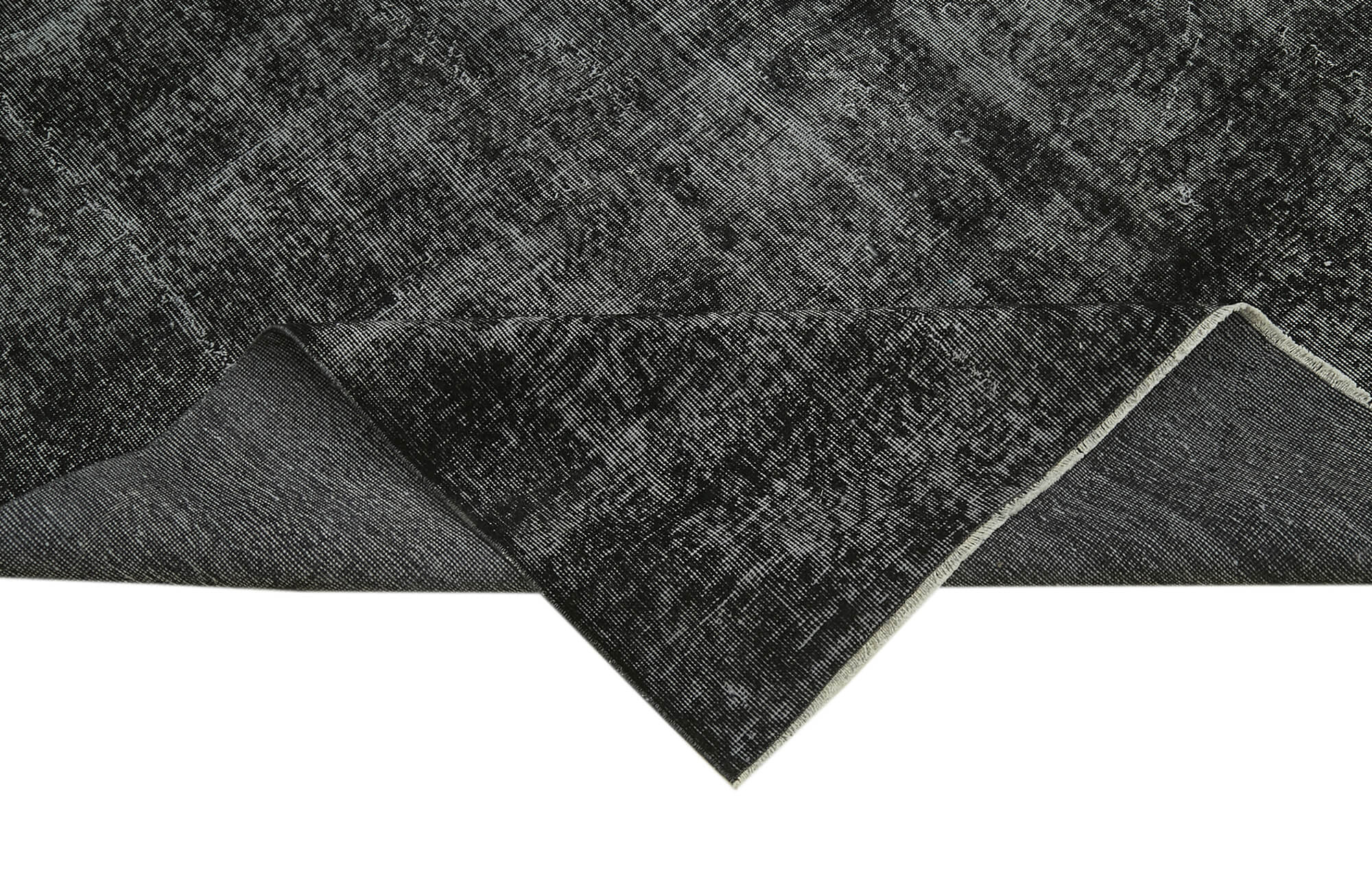 7 x 10 Black Overdyed Rug - 5954