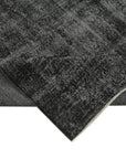 7 x 10 Black Overdyed Rug - 5954