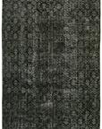 7 x 11 Black Overdyed Rug - 5956