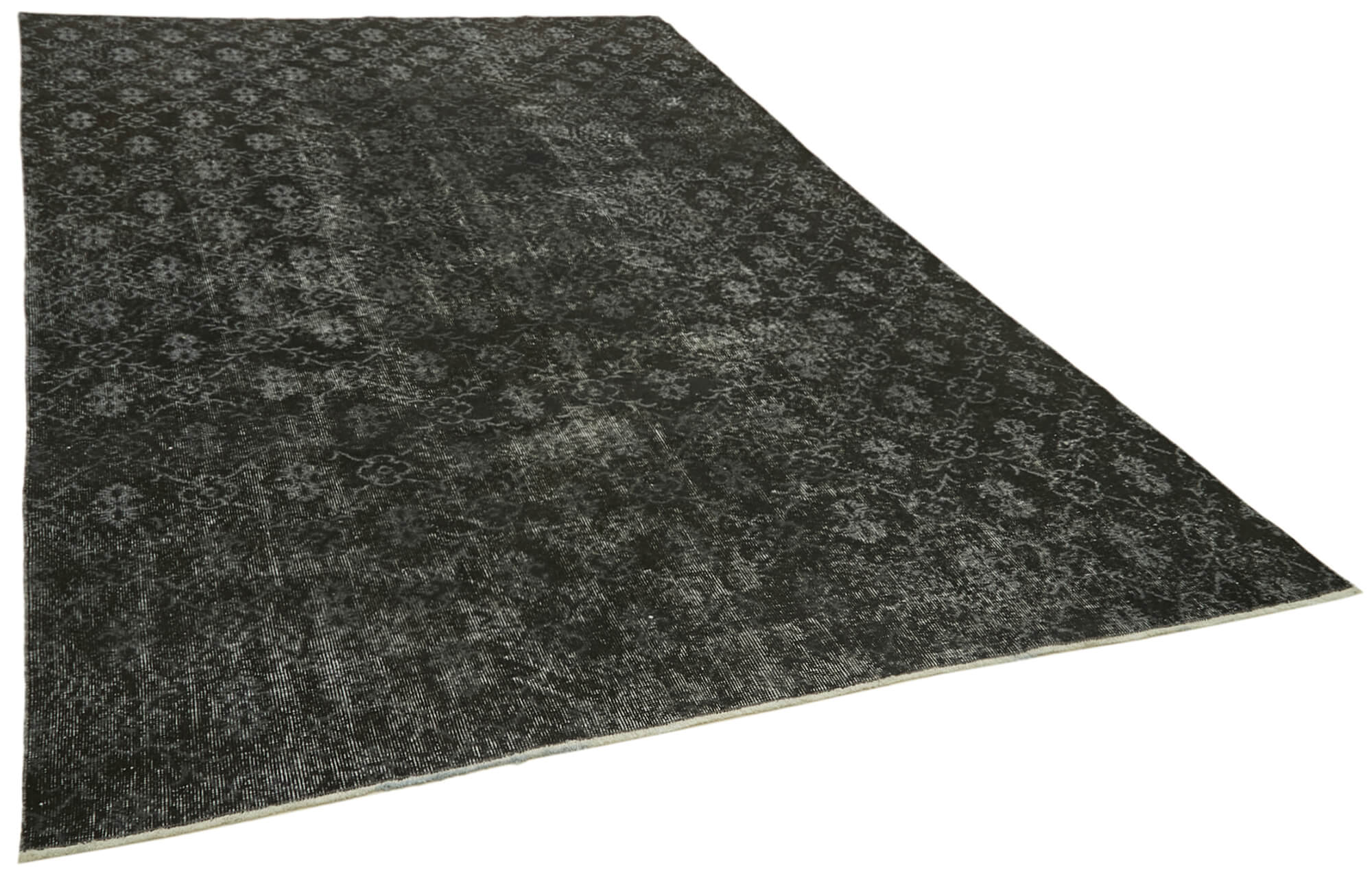 7 x 11 Black Overdyed Rug - 5956