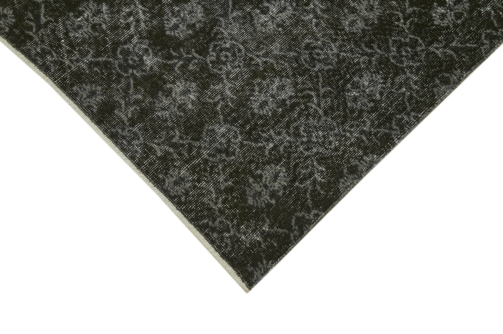 7 x 11 Black Overdyed Rug - 5956