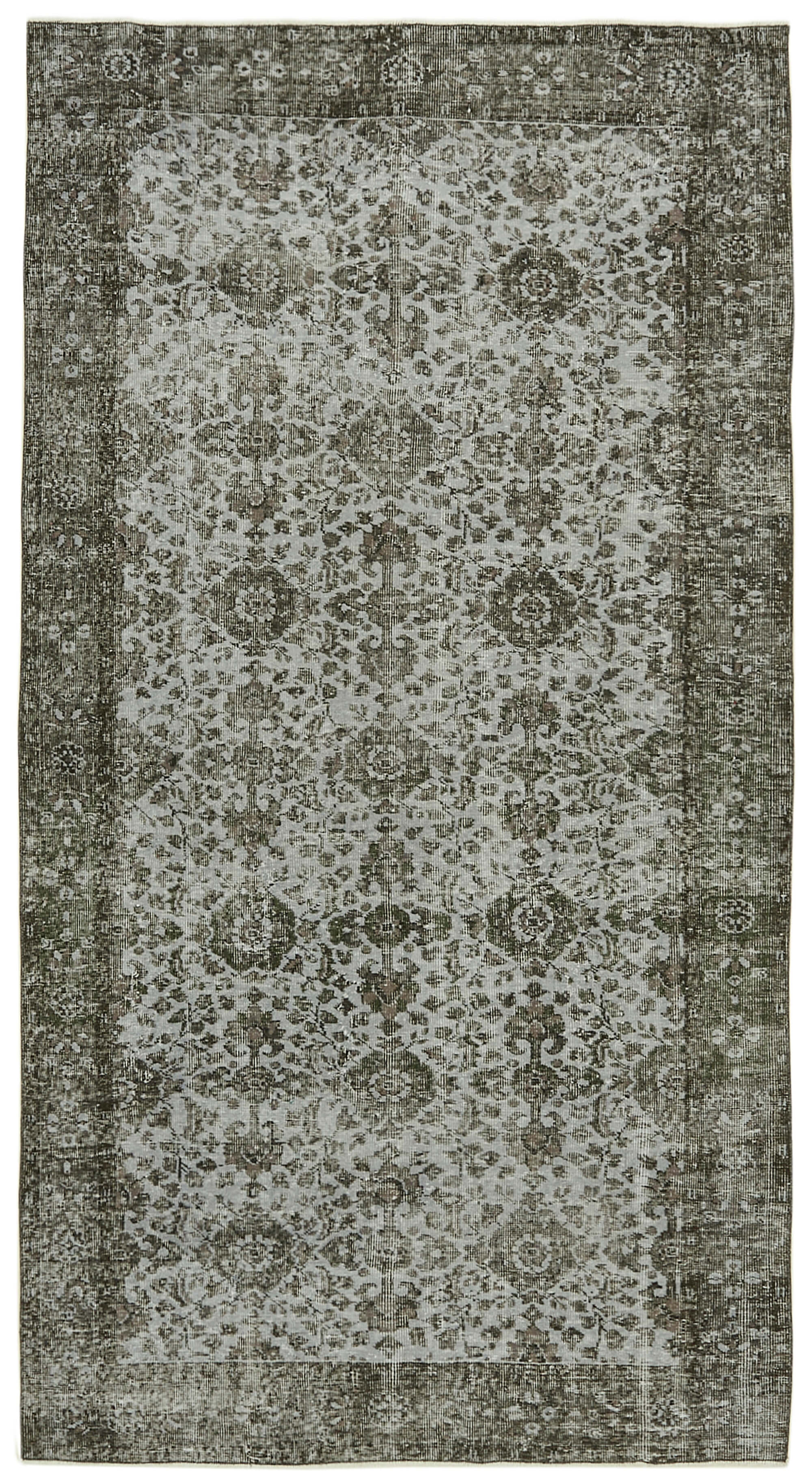 5 x 9 Grey Overdyed Rug - 5957