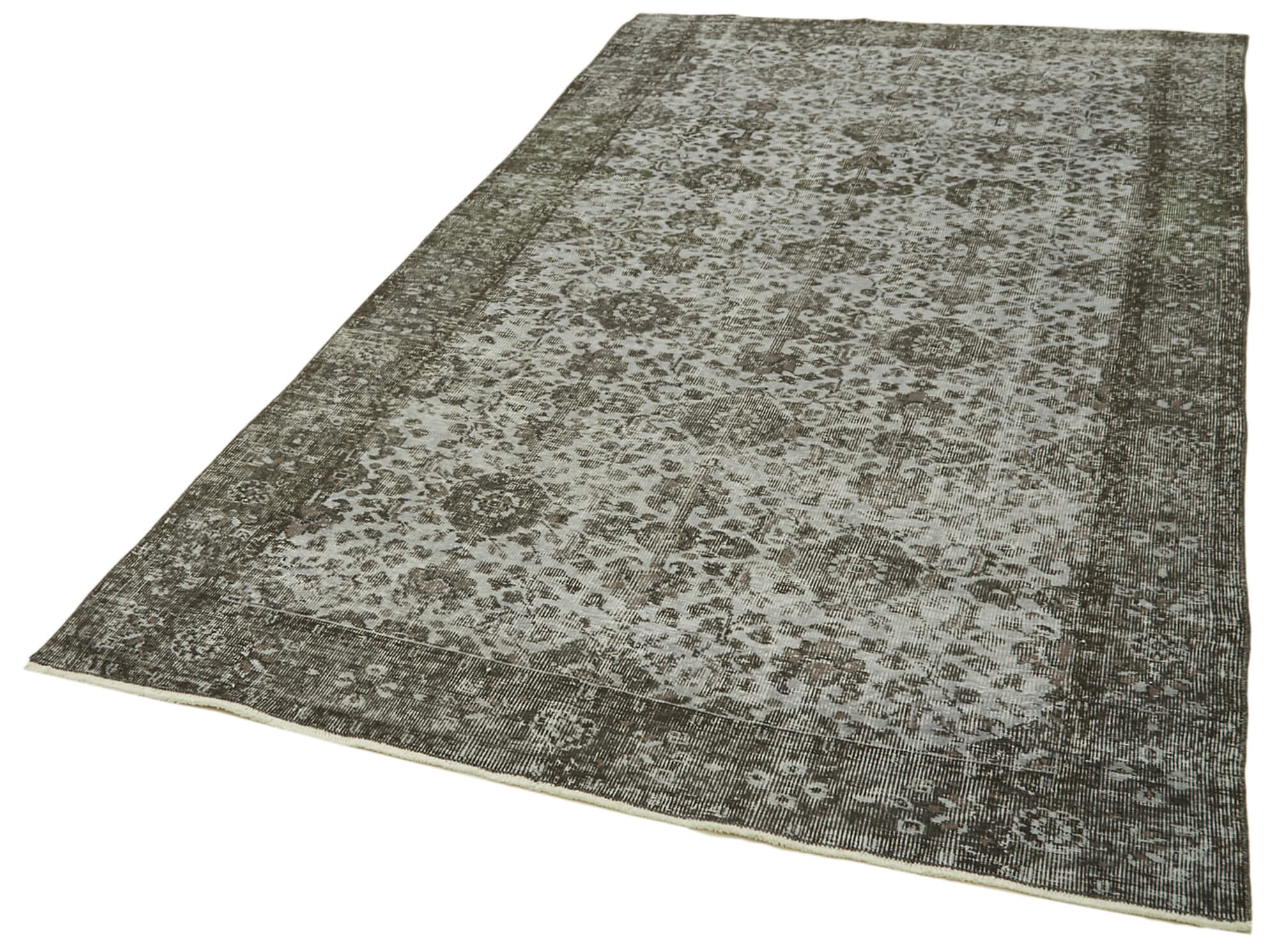 5 x 9 Grey Overdyed Rug - 5957