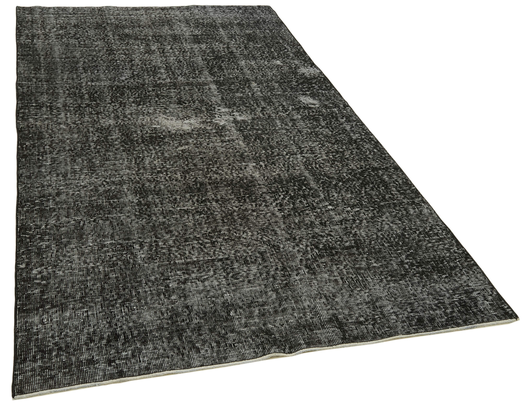 5 x 9 Black Overdyed Rug - 5958