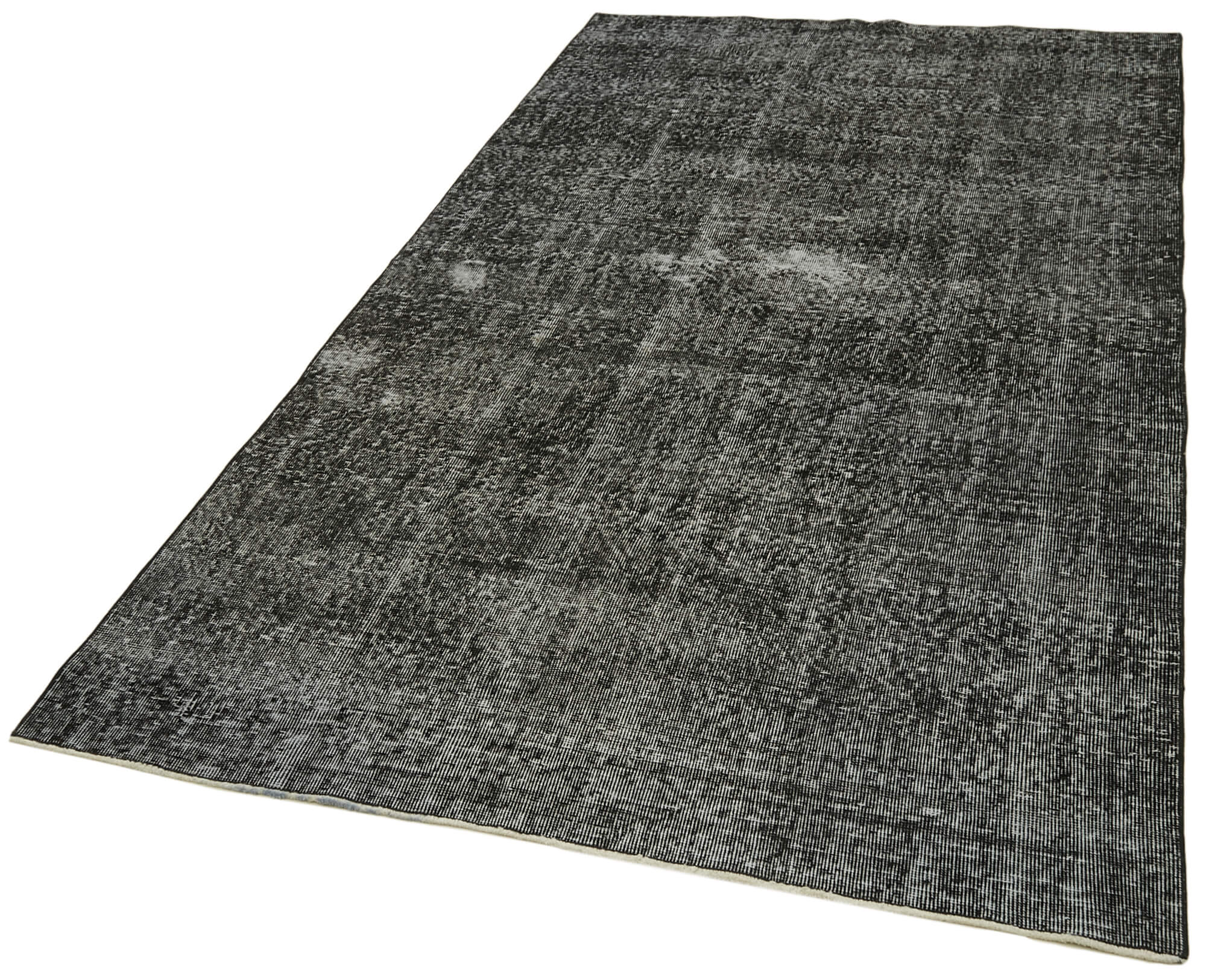 5 x 9 Black Overdyed Rug - 5958